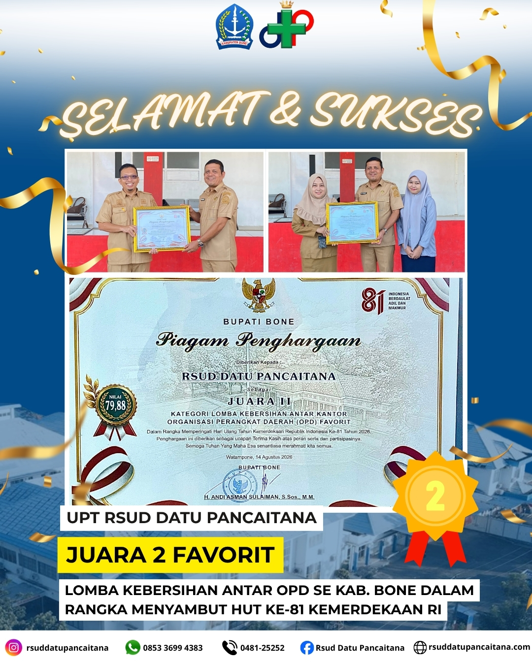 Lomba Kebersihan antar OPD Se-Kab. Bone